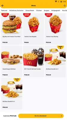 McDelivery PH android App screenshot 0